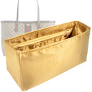 Organizer for [Jumbo GG Tote, Gucci] Tote Purse Bag Insert Liner Shaper (Silk, Full-width Zip and Open Pocket)