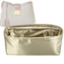 Organizer for [Padlock GG Small, Gucci] Tote Purse Bag Insert Liner Shaper (Silk, Full-width Zip and Open Pocket)