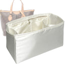 Organizer for [Palermo PM (Small), LV] Tote Purse Bag Insert Liner Shaper (Silk, Full-width Zip and Open Pocket)
