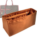 Organizer for [Popincourt MM (Medium), LV] Tote Purse Bag Insert Liner Shaper (Silk, Full-width Zip and Open Pocket)