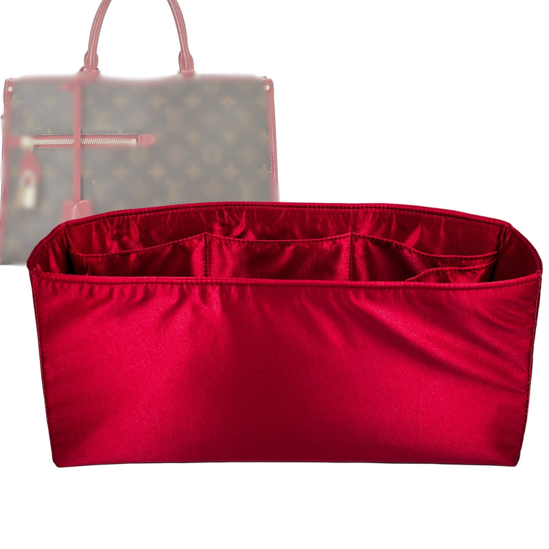 Organizer for [Popincourt PM (Small), LV] Tote Purse Bag Insert Liner Shaper (Silk, Full-width Zip and Open Pocket)