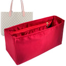 Organizer for [Reversible GG Medium, Gucci] Tote Purse Bag Insert Liner Shaper (Silk, Full-width Zip and Open Pocket)