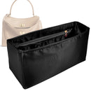 Organizer for [Rodeo Large Handbag, Balenciaga] Tote Purse Bag Insert Liner Shaper (Silk, Full-width Zip and Open Pocket)