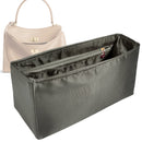 Organizer for [Rodeo Small Handbag, Balenciaga] Tote Purse Bag Insert Liner Shaper (Silk, Full-width Zip and Open Pocket)