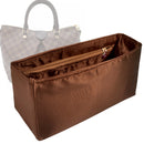 Organizer for [Siena GM (Large), LV] Tote Purse Bag Insert Liner Shaper (Silk, Full-width Zip and Open Pocket)