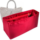 Organizer for [Siena MM (Medium), LV] Tote Purse Bag Insert Liner Shaper (Silk, Full-width Zip and Open Pocket)