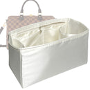 Organizer for [Speedy 20, LV] Tote Purse Bag Insert Liner Shaper (Silk, Full-width Zip and Open Pocket)