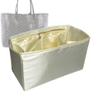 Organizer for [St Saint Louis GM (Large), Goyard] Tote Purse Bag Insert Liner Shaper (Silk, Full-width Zip and Open Pocket)