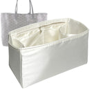 Organizer for [St Saint Louis PM (Small), Goyard] Tote Purse Bag Insert Liner Shaper (Silk, Full-width Zip and Open Pocket)