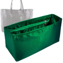 Organizer for [St Saint Louis Claire-Voie GM, Goyard] Tote Purse Bag Insert Liner Shaper (Silk, Full-width Zip and Open Pocket)