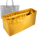Organizer for [St Saint Louis Claire-Voie PM, Goyard] Tote Purse Bag Insert Liner Shaper (Silk, Full-width Zip and Open Pocket)