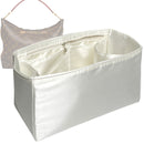 Organizer for [Sully PM (Small), LV] Tote Purse Bag Insert Liner Shaper (Silk, Full-width Zip and Open Pocket)