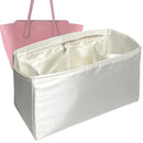 Organizer for [Swing Small, Gucci] Tote Purse Bag Insert Liner Shaper (Silk, Full-width Zip and Open Pocket)