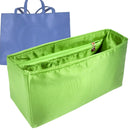 Organizer for [Shmedium Shopping Bag, Telfar] Tote Purse Bag Insert Liner Shaper (Silk, Full-width Zip and Open Pocket)