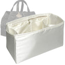 Organizer for [Small Toujours Bag, Dior] Tote Purse Bag Insert Liner Shaper (Silk, Full-width Zip and Open Pocket)