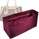 Organizer for [Tuileries Hobo, LV] Tote Purse Bag Insert Liner Shaper (Silk, Full-width Zip and Open Pocket)