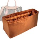 Organizer for [Tuileries, LV] Tote Purse Bag Insert Liner Shaper (Silk, Full-width Zip and Open Pocket)