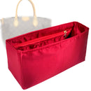 Organizer for [Turenne MM (Medium), LV] Tote Purse Bag Insert Liner Shaper (Silk, Full-width Zip and Open Pocket)