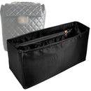 Organizer for [Urban Spirit Backpack Small 20.5cm, Chanel] Tote Purse Bag Insert Liner Shaper (Silk, Full-width Zip and Open Pocket)