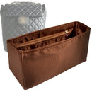 Organizer for [Urban Spirit Backpack Large 25cm, Chanel] Tote Purse Bag Insert Liner Shaper (Silk, Full-width Zip and Open Pocket)