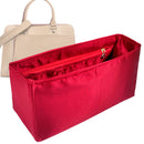 Organizer for [Vaneau GM (Large), LV] Tote Purse Bag Insert Liner Shaper (Silk, Full-width Zip and Open Pocket)