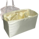 Organizer for [Verona PM (Small), LV] Tote Purse Bag Insert Liner Shaper (Silk, Full-width Zip and Open Pocket)