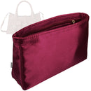 Organizer for [Small Roxanne, Mulberry] Tote Purse Bag Insert Organiser Liner Shaper (Silk, Slim with Zip Pocket)