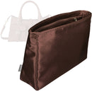 Organizer for [Roxanne Shoulder Bag, Mulberry] Tote Purse Bag Insert Organiser Liner Shaper (Silk, Slim with Zip Pocket)