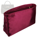 Organizer for [Mini Andiamo, Bottega Veneta] Tote Purse Bag Insert Organiser Liner Shaper (Silk, Slim with Zip Pocket)