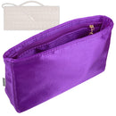Organizer for [Andiamo Clutch, Bottega Veneta] Tote Purse Bag Insert Organiser Liner Shaper (Silk, Slim with Zip Pocket)