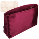 Organizer for [Maxi Flapbag 38cm, Chanel] Tote Purse Bag Insert Organiser Liner Shaper (Silk, Slim with Zip Pocket)