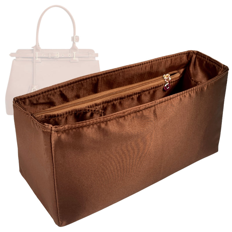 Organizer for [Teen Conti Bag, Celine] Tote Purse Bag Insert Organiser Liner Shaper (Silk, Trapezoid Taper Shape)