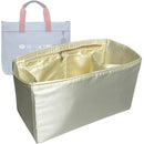 Organizer for [Canvas Tote Bag 38, Coach] Tote Purse Bag Insert Organiser Liner Shaper (Silk, Trapezoid Taper Shape)