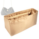 Organizer for [Anytime MM, LV] Tote Purse Bag Insert Organiser Liner Shaper (Silk, Trapezoid Taper Shape)
