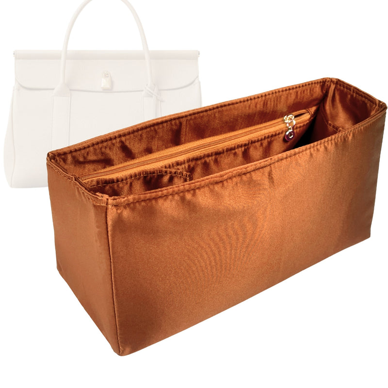 Organizer for [Loom bag L25, Loro Piana] Tote Purse Bag Insert Organiser Liner Shaper (Silk, Trapezoid Taper Shape)