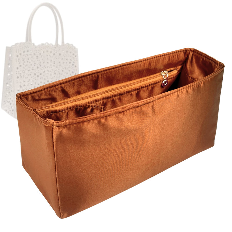Organizer for [Garance 20 Tote Bag, Alaia] Tote Purse Bag Insert Organiser Liner Shaper (Silk, Trapezoid Taper Shape)