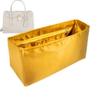 Organizer for [Hamilton Medium Leather Satchel, Michael Kors] Tote Purse Bag Insert Organiser Liner Shaper (Silk, Trapezoid Taper Shape)
