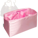 Organizer for [25 Mini Handbag, Chanel] Tote Purse Bag Insert Organiser Liner Shaper (Silk, Trapezoid Taper Shape)