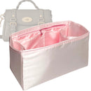 Organizer for [Alexa Regular, Mulberry] Tote Purse Bag Insert Liner Shaper (Silk, Trapezoid Shape with Zip Pocket)