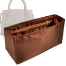 Organizer for [Large Andrea Carryall, Coach] Tote Purse Bag Insert Liner Shaper (Silk, Trapezoid Shape with Zip Pocket)