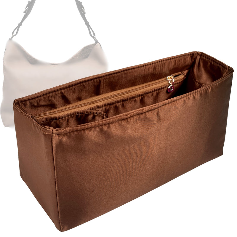 Organizer for [Monogram Antheia Lilia GM Bag, LV] Tote Purse Bag Insert Liner Shaper (Silk, Trapezoid Shape with Zip Pocket)