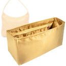 Organizer for [Boheme Hobo Bag, Goyard] Tote Purse Bag Insert Liner Shaper (Silk, Trapezoid Shape with Zip Pocket)