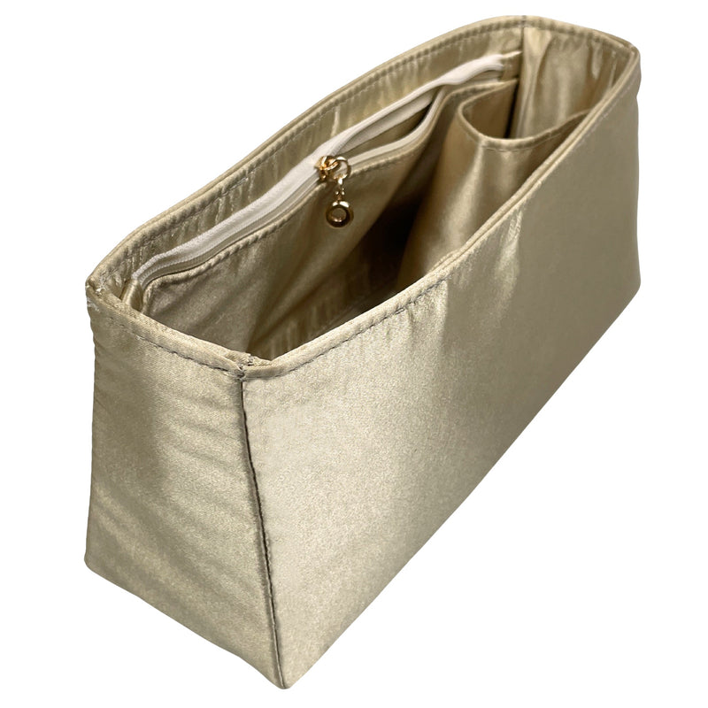 Organizer for [BROOKLYN SHOULDER BAG 23, Coach] Bag Insert (Silk, Trapezoid Shape with Zip Pocket)