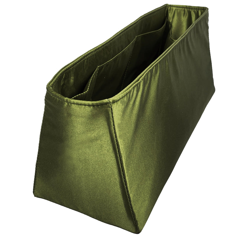 Organizer for [Le Cambon 40, Manu Atelier] Bag Insert (Silk, Trapezoid Shape with Zip Pocket)