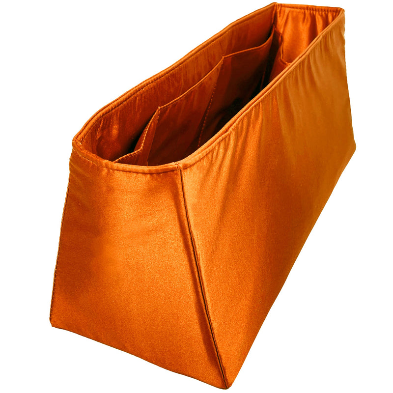 Organizer for [Herbag Zip 31, Hermes] Bag Insert (Silk, Trapezoid Shape with Zip Pocket)