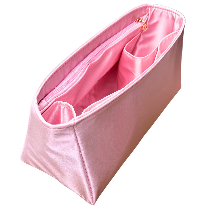 Organizer for [Le Cambon 40, Manu Atelier] Bag Insert (Silk, Trapezoid Shape with Zip Pocket)