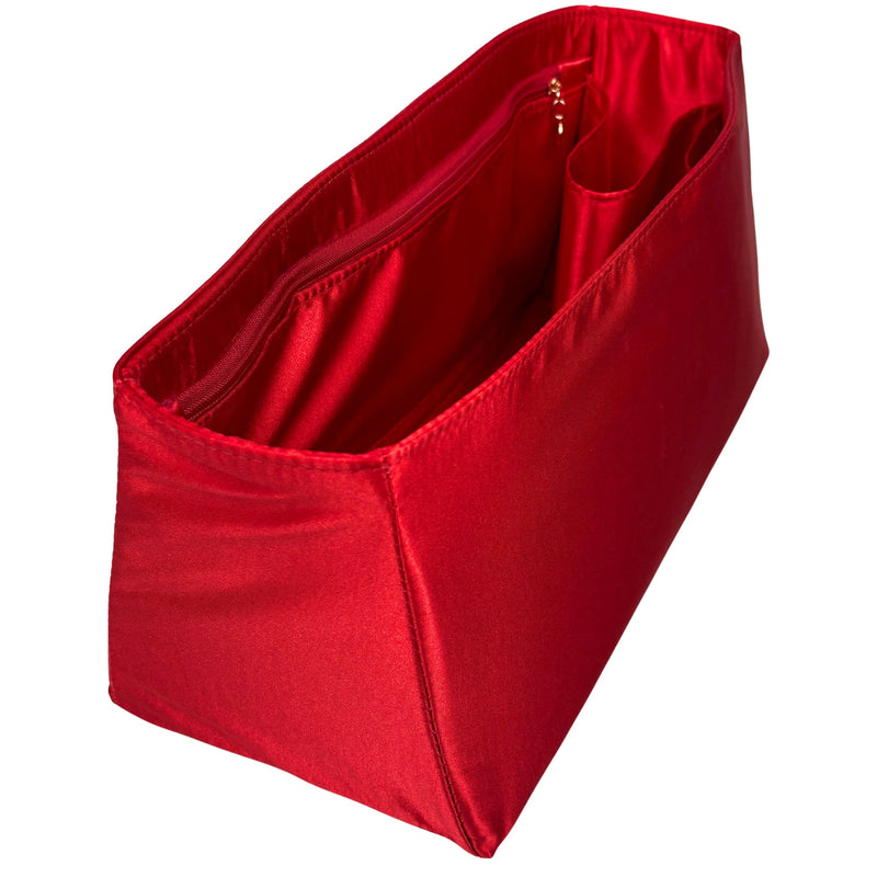 Organizer for [Le Cambon 40, Manu Atelier] Bag Insert (Silk, Trapezoid Shape with Zip Pocket)