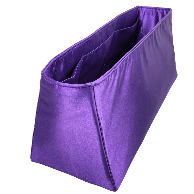 Organizer for [Alexa Regular, Mulberry] Bag Insert (Silk, Trapezoid Shape with Zip Pocket)