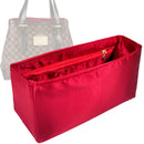 Organizer for [Hampstead MM, LV] Tote Purse Bag Insert Liner Shaper (Silk, Trapezoid Shape with Zip Pocket)