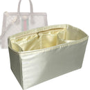 Organizer for [Ophidia GG Medium Top Handle, Gucci] Tote Purse Bag Insert Liner Shaper (Silk, Trapezoid Shape with Zip Pocket)